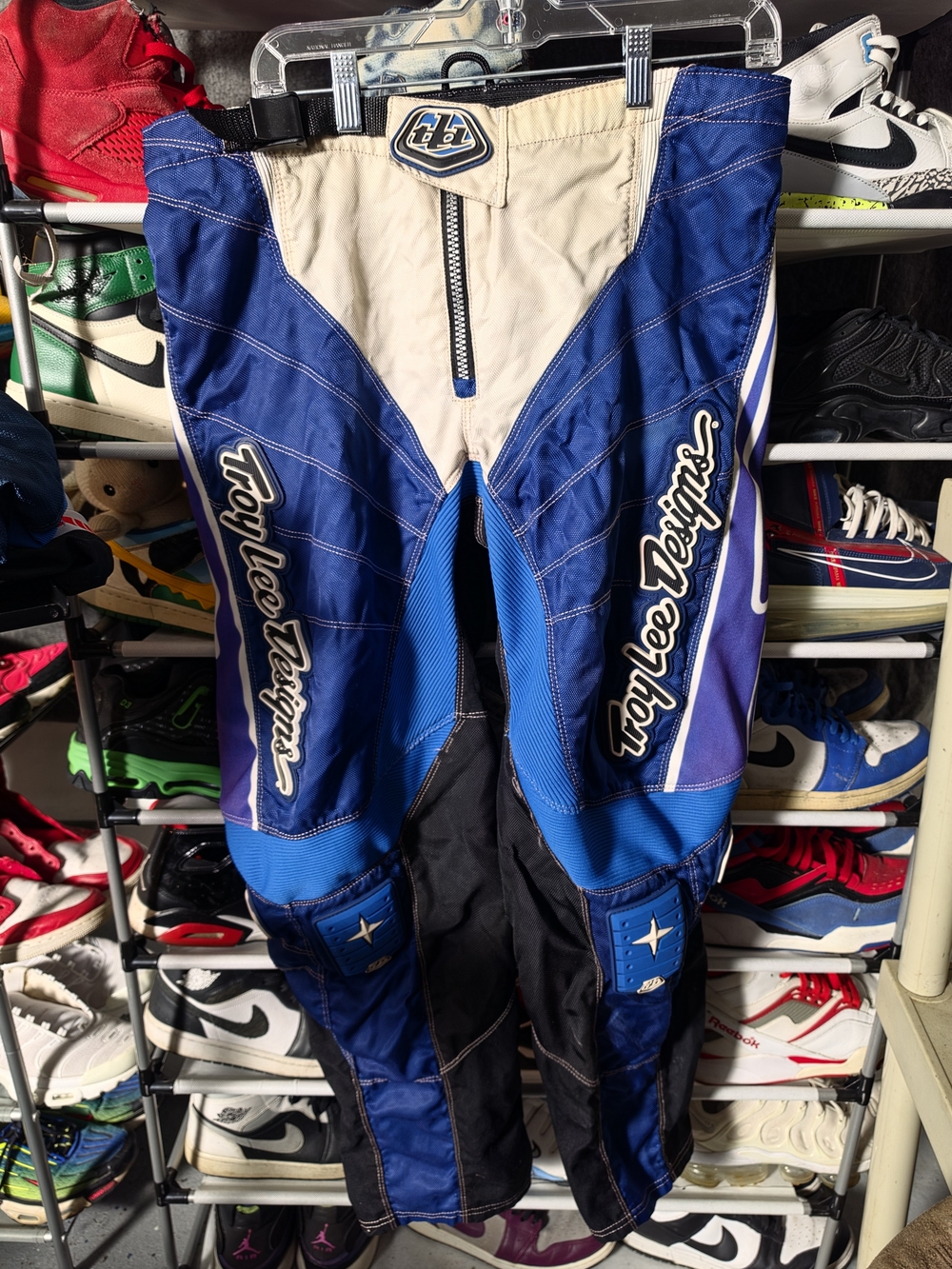 🔥 Troy Lee Designs Men's Size 36 MX Motorcycle Dirt Bike Blue Racing Pants